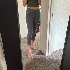 J BRAND size 24 dark grey skinny jeans